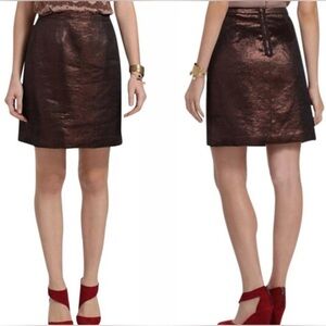 LEIFSDOTTIR Metallic Brown Skirt